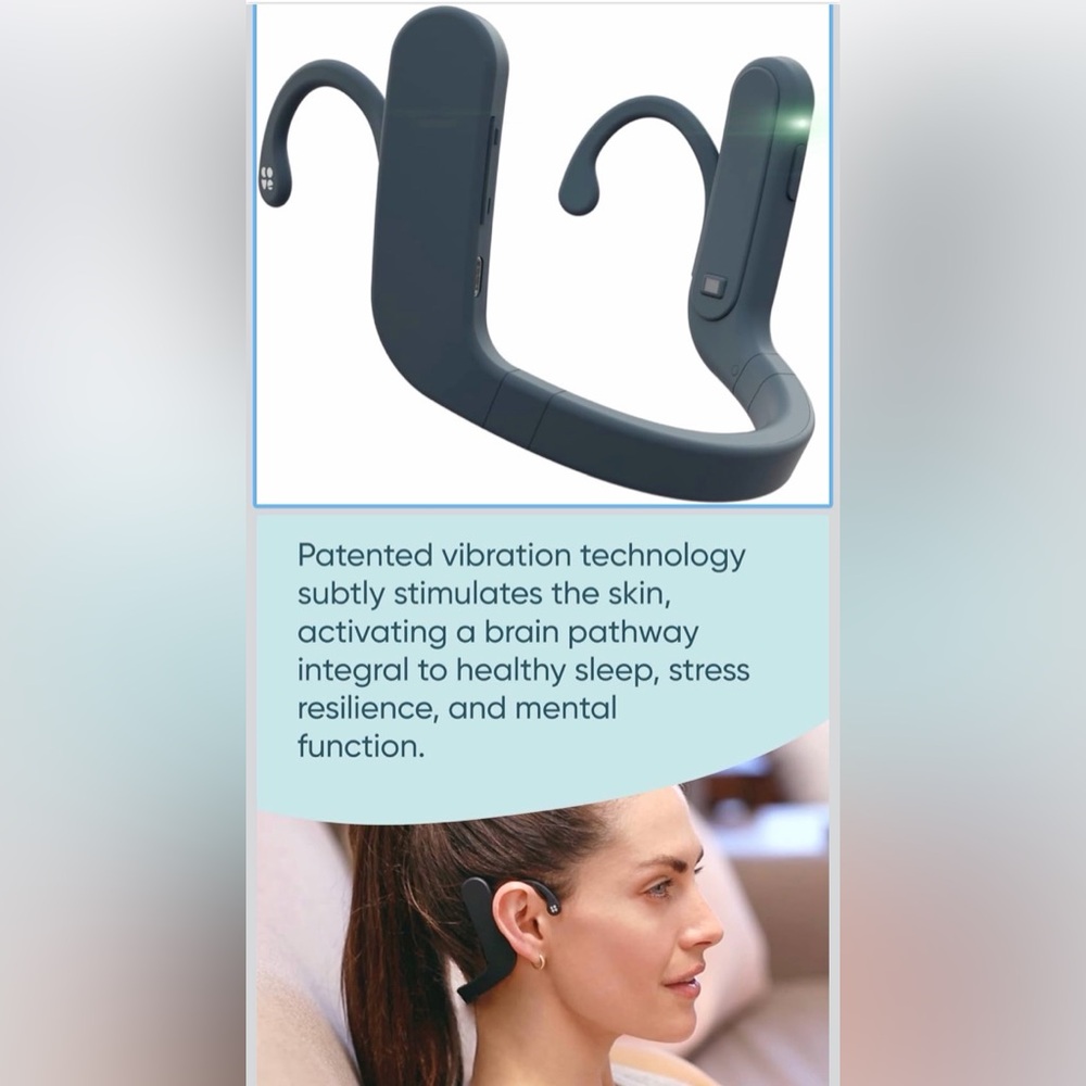 Feelmore Labs Cove Wearable Wellness Vibrating Device For Mind Mental Health - Picture 3 of 10